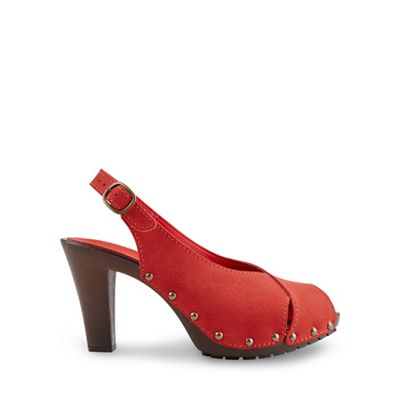 Red elizabetta sling back shoes